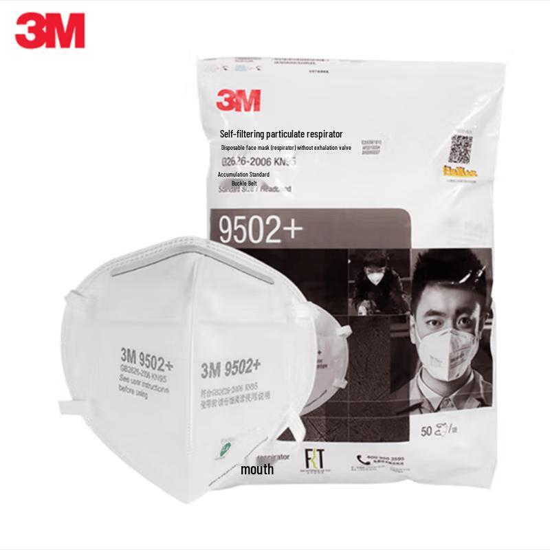 3M 9502+ KN95 Head-worn Dust Mask