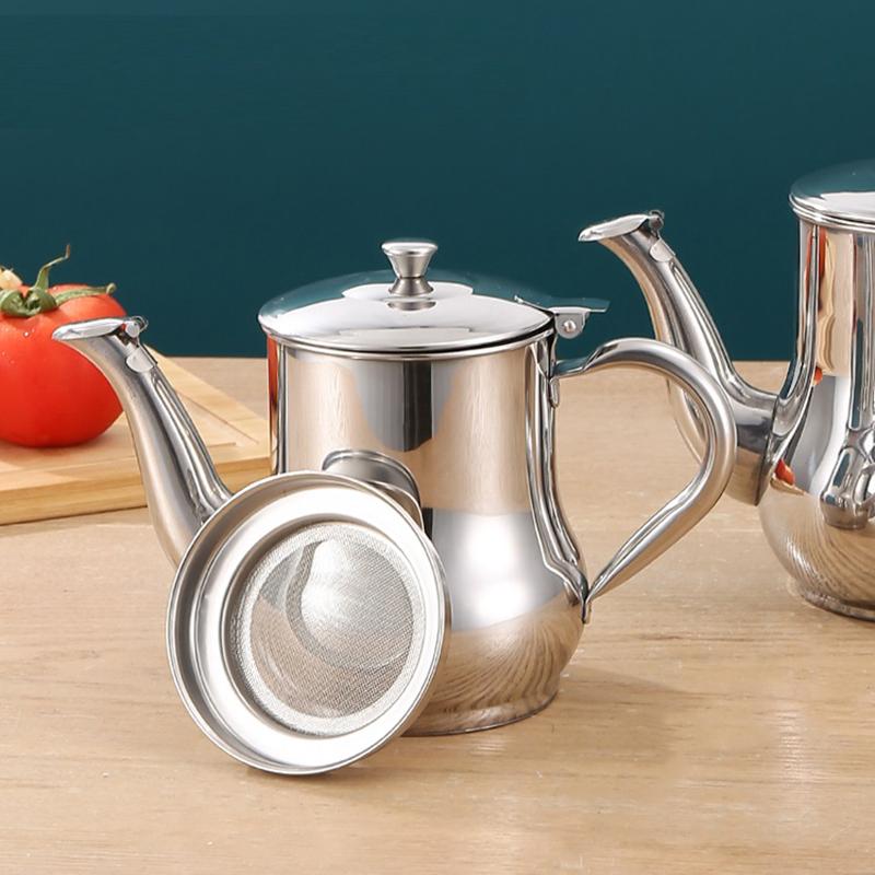 Kitchen Oil Filter Cooking Tools Storage Tank Grease Filter Container Restaurant Oil Filter Stainless Steel Oil Tanks