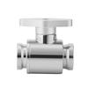 G14" Internal Thread Silver Water Ball Valve for Computer Water Cooling System (Silver Handle)