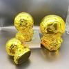 1PCS Bola de Ouro Copo de Futebol Decoração de Escritório com Tecnologia Galvanizada Copo de Futebol Resina Presente e Artefato de Presente de Aniversário