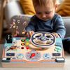 Busy Board Children With Wooden Steering Wheel Learning Toy Development Brain