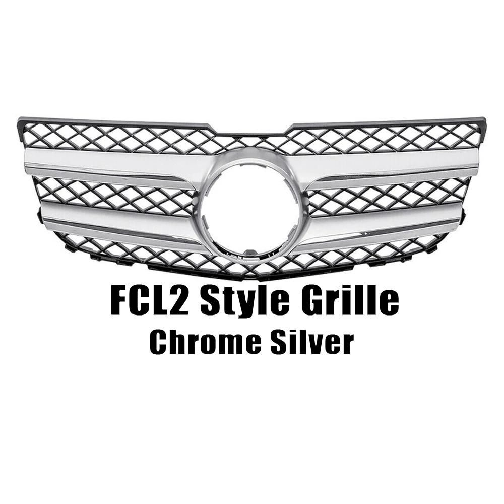 XVIP GTR Style Kühlergrill für Mercedes Benz GLK-Klasse X204 2013-2015 GLK250 GLK300 GLK350 Schwarze Diamanten Style Rennsportgrills