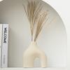 European Creative Plain-Fired Ceramic Vase High-End Living Room Desktop Flower Arrangement Decoration Light Luxury Ornament