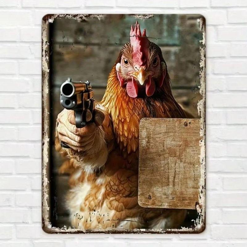 Retro Metal Tin Sign 8x12 inch Office Living Room Wall Decor