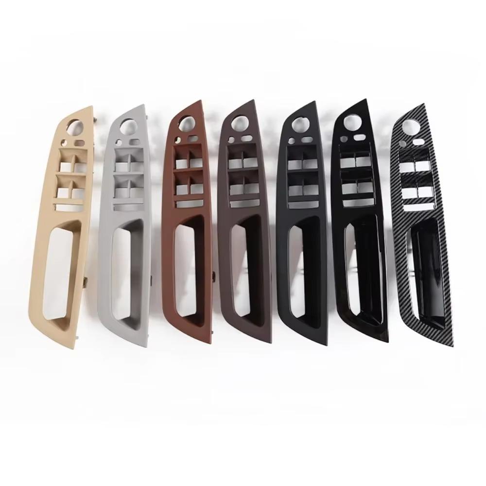 LHD RHD Upgraded Interior Carbon Fiber Door Handle Cover Trim Replacement For BMW X5 X6 E70 E71 E72 2007-2014