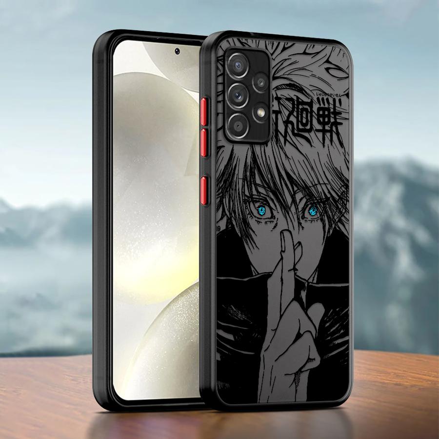 Pouzdro Anime Sukuna Jujutsus Kaisen Soft Edge pro Samsung Galaxy A23 A32 A15 A52 A16 A33 A54 A22 A73 A24 A34 A53 A21s A72 A25 A31