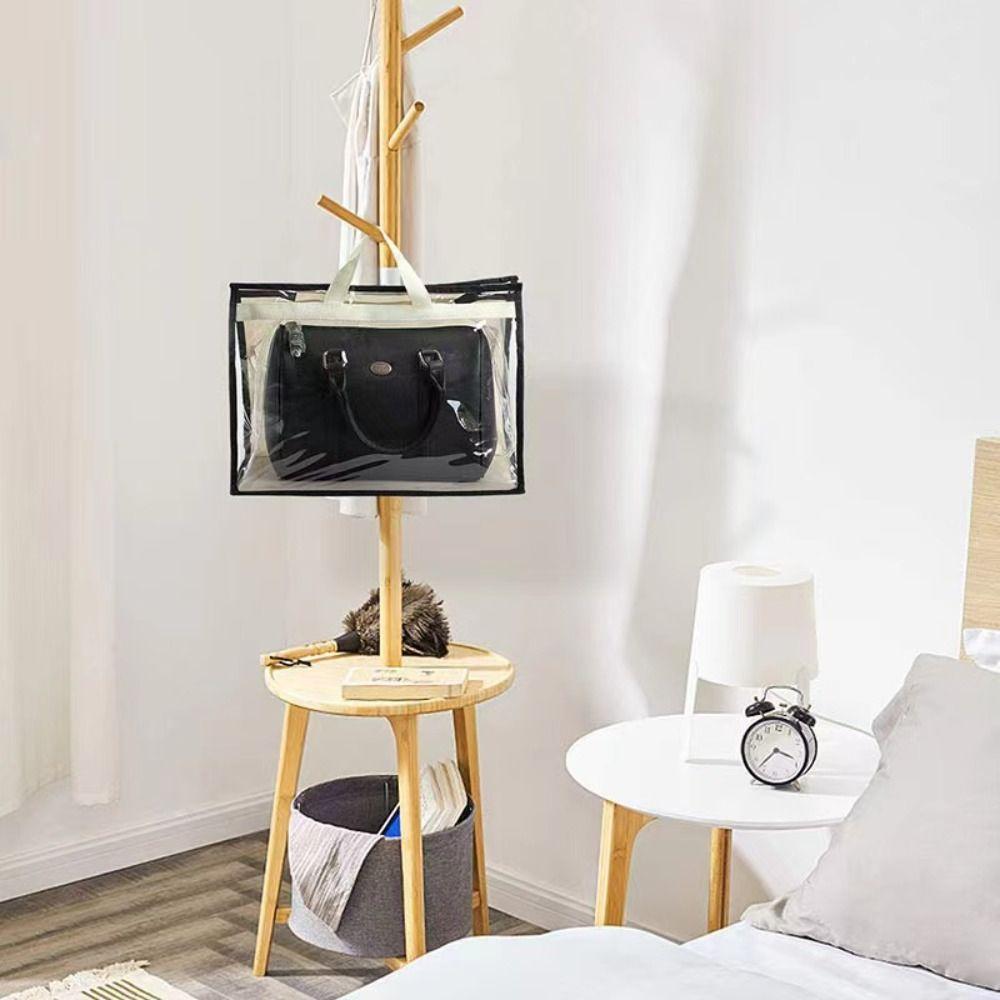 Clear Storage Bag PVC Dustproof Bag Purse Storage Organizer Handbag Dust Bag  Closet