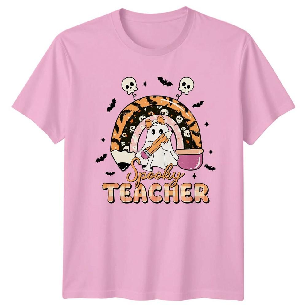 Spooky Teacher Unisexs TShirt Halloween Teacher Teaching Halloween Gift For Her
