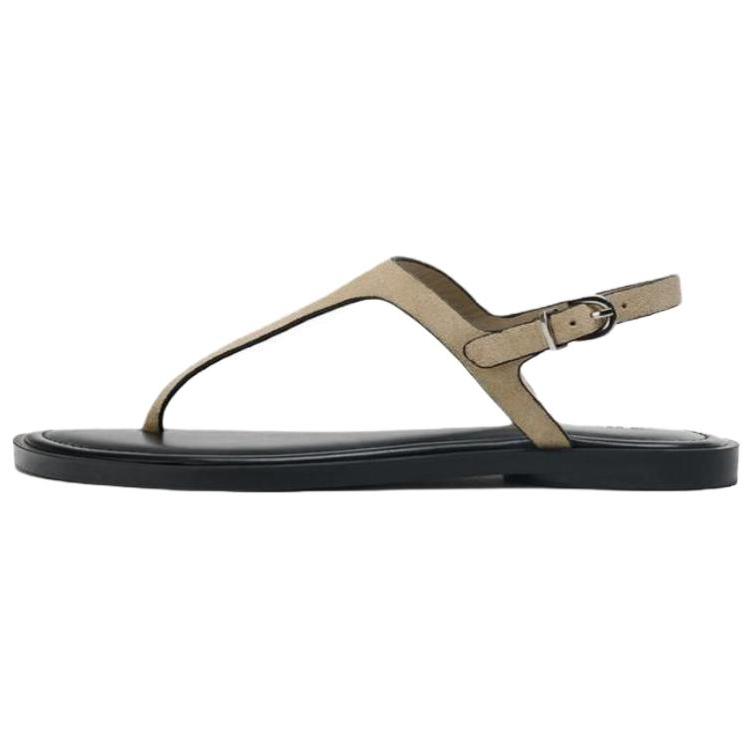 Zara Vintage Comfortable One Strap Sandals Women sandals Sand-Brown 2619510107