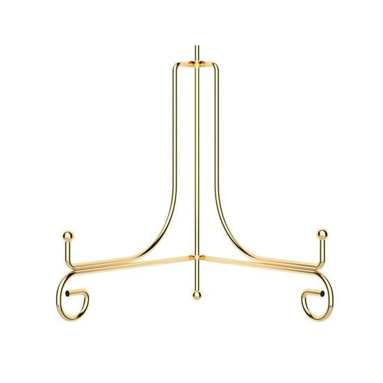 Iron Plate Stand Foldable Picture Frame Display Stand Small Tabletop Easel Holder for Display Photo Frames Plates Card Record Book