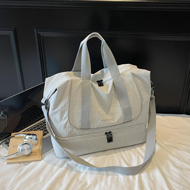 

Travel bags, men s and women s new hand luggage bags, large-capacity sports fitness bags, expanded storage bags чёрный