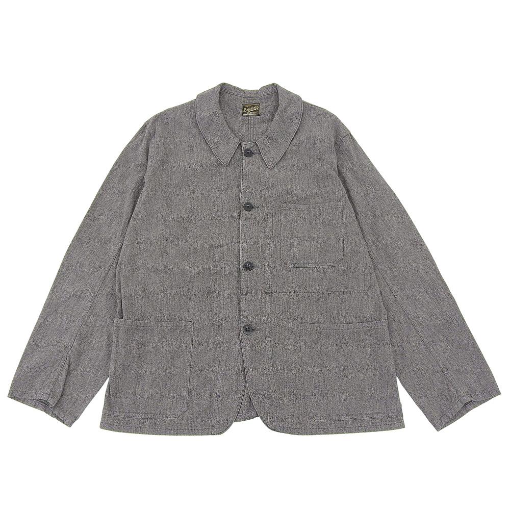 BELAFONTE Unused Men's Salt & Pepper Cotton Chambray Shirt, Gray, Size M tops M grayUsed