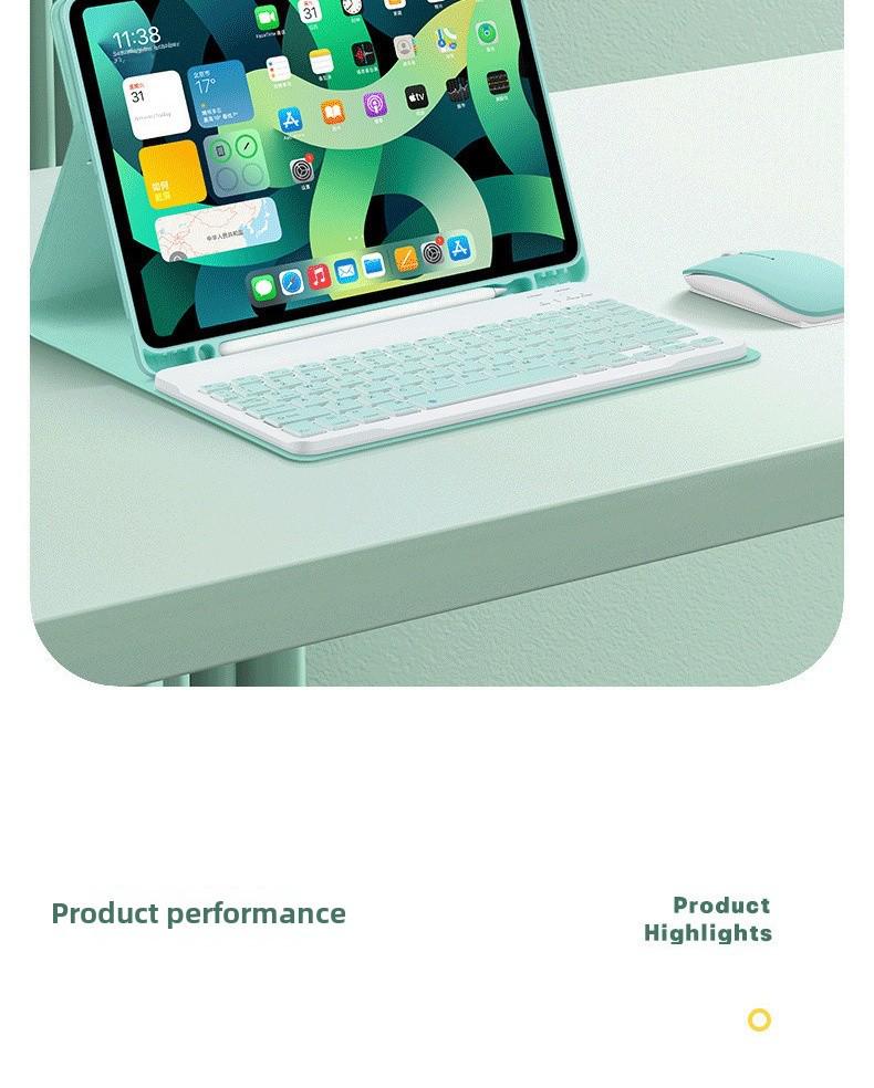 Schutzhülle mit magnetischer Bluetooth-Tastatur für iPad Air 5 & 9. Generation, sturzsicher, umfassend