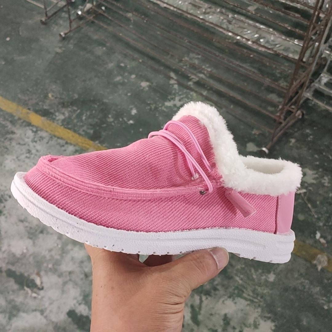 

Женские ботинки зимние толстые сапоги для снега женские большие бархатные утолщенные мохнатые хлопковые туфли большого размера женские 37 розовый