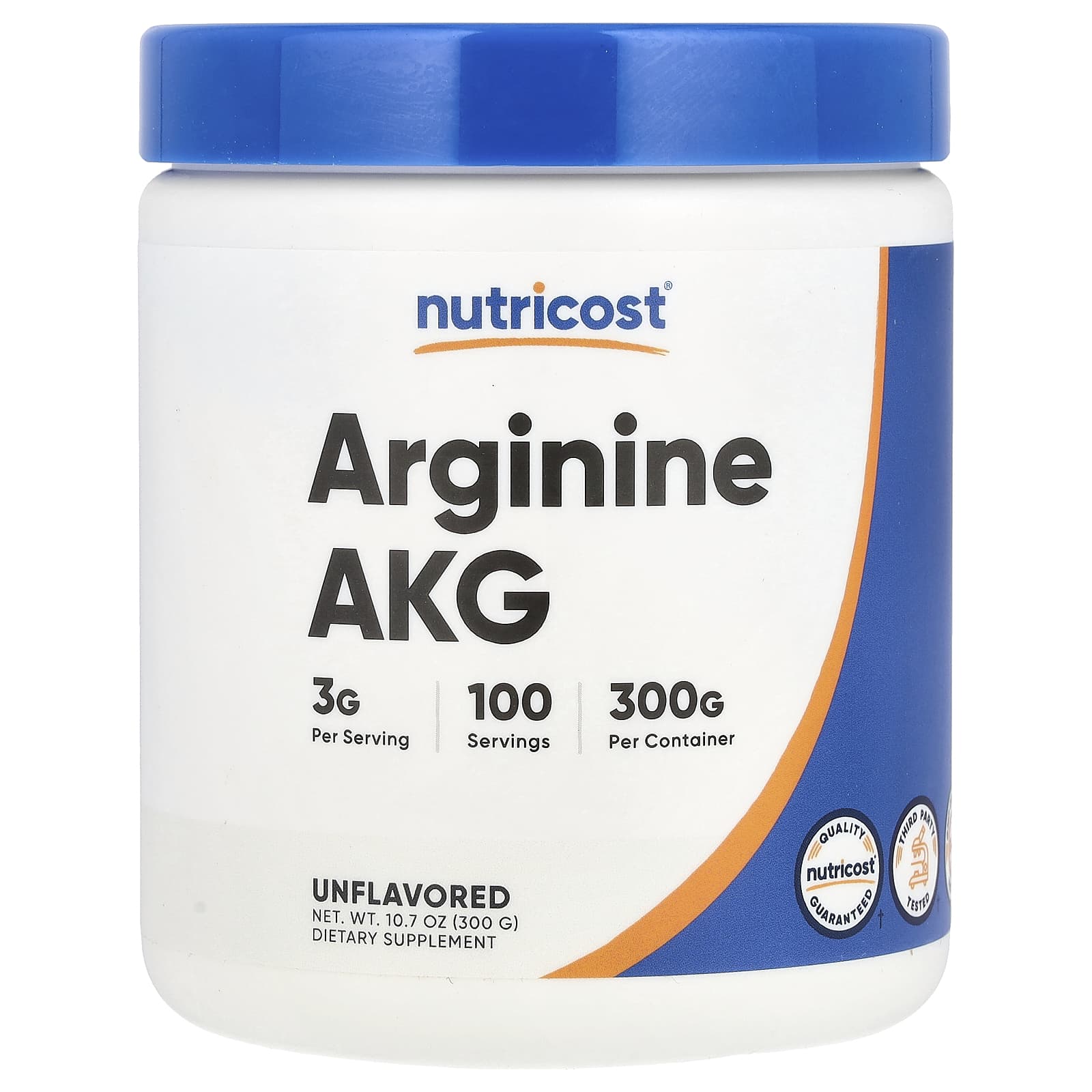 

Arginine Akg, Unflavored, 300G(10.7Oz)