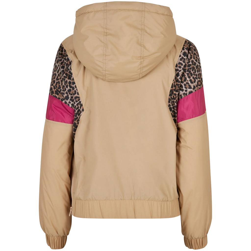 Urban Classics Womens/Ladies Leopard Print Pull Over Jacket