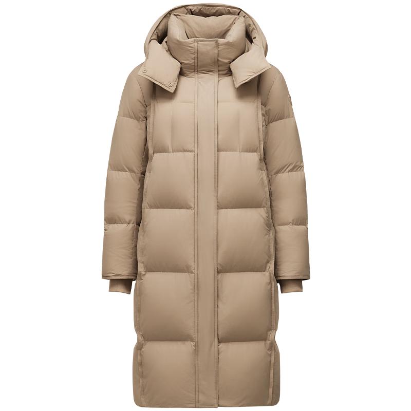 Tanboer Women's Long Hooded Puffer Down Jacket