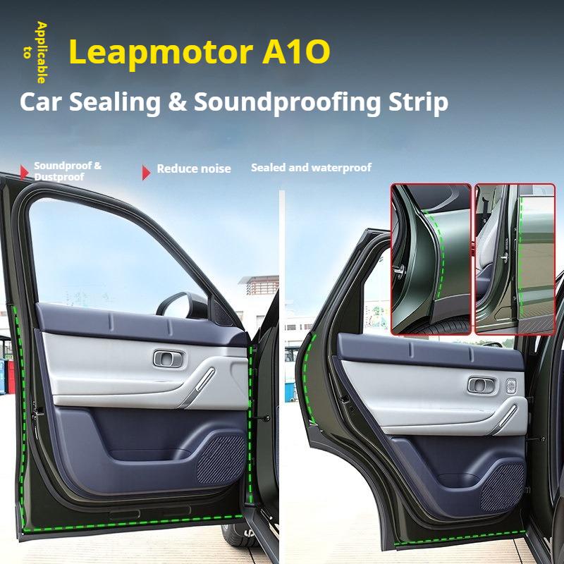 For Leapmotor A10 B03X Car Soundproof and Dustproof Strip A-pillar B-pillar Trunk Sealing Strip Noise Reduction Car Accessories