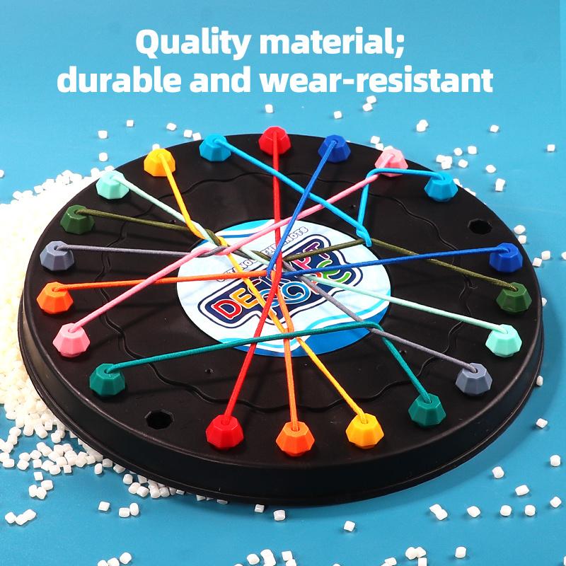 Verdrehtes Seil Puzzle Spiel Gehirnige Knoten Seil Entwirrungs Brettspiel, Seilknoten Herausforderungsspiel, Schnur Lösungs Zentrum Schnürungs Spielzeug