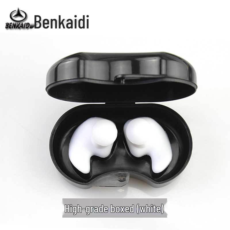 Ultra-Soft Silicone Spiral Swimming Earplugs with Noise Reduction and Waterproof Protection