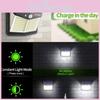 Outdoor Wireless Solar Powered Human Body Induction Lamp 128 Led Use Courtyard