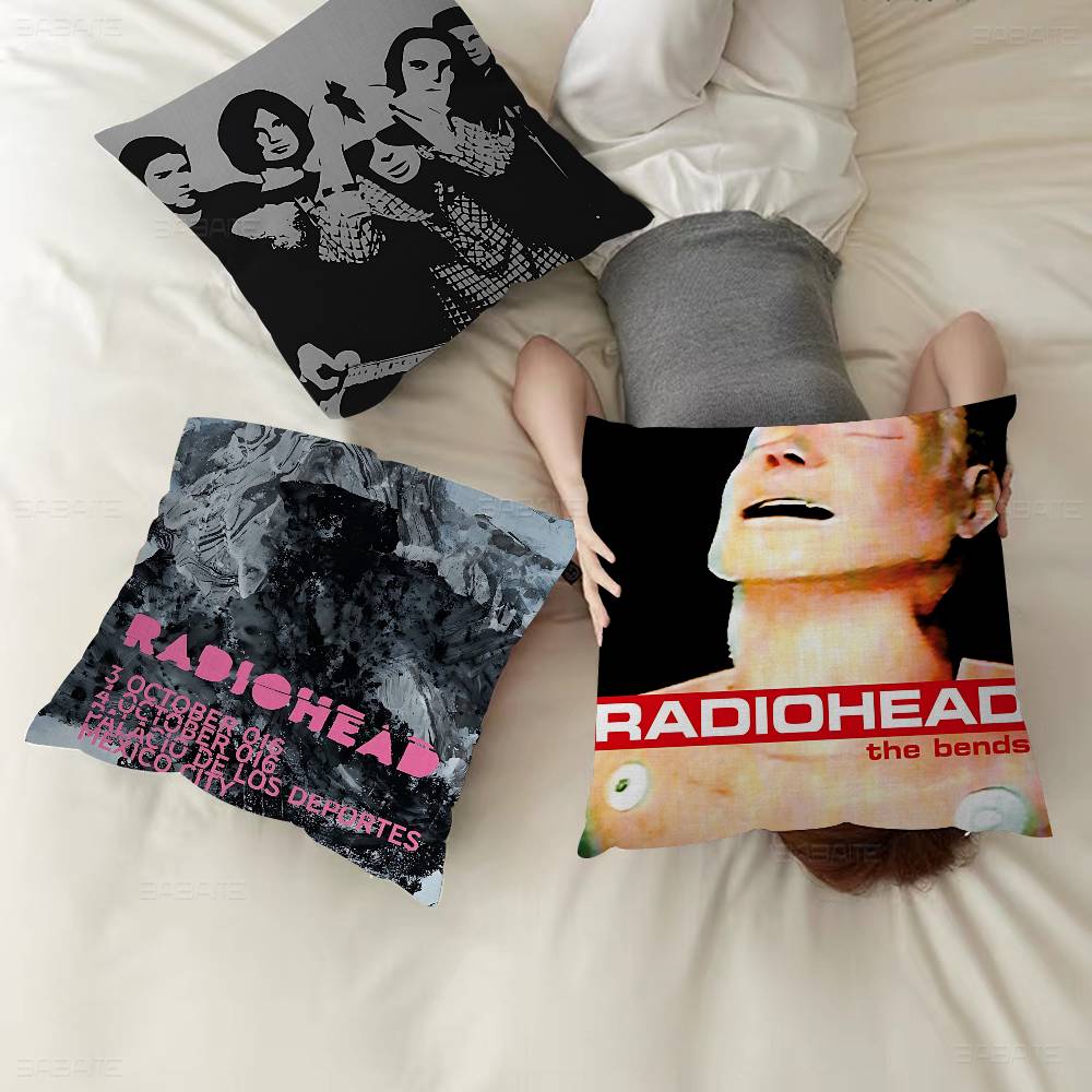 Hot Rock Music Band R-Radiohead Maple Design Cushion Cover Happy Autumn Harvest Decor Holiday Decorati Pillow Cover