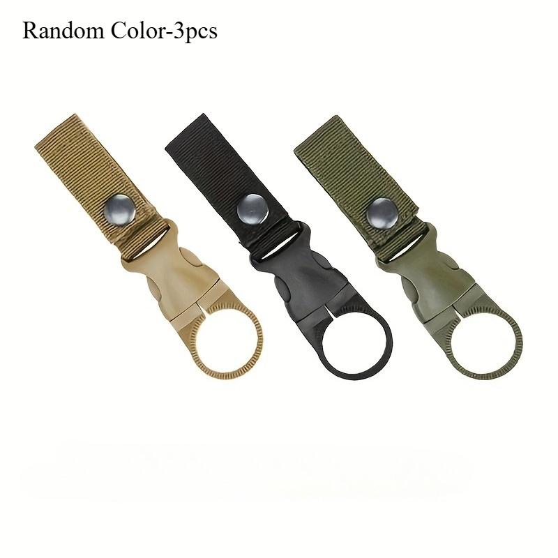 

[Portable Bottle Clip] Portable Water Bottle Clips | Ring Holder Hanging Buckle Clip Webbing Strap for Outdoor Camping Hiking