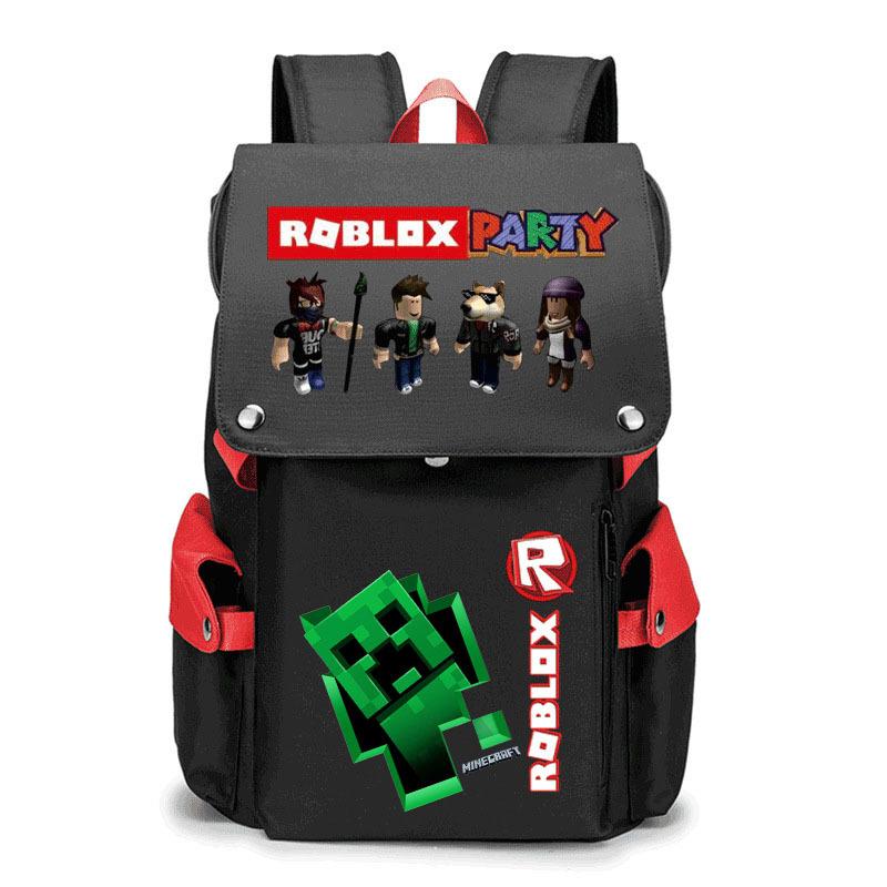 2024 New Student School Bag Robles Printed Backpack Canvas Backpack Men and Women
