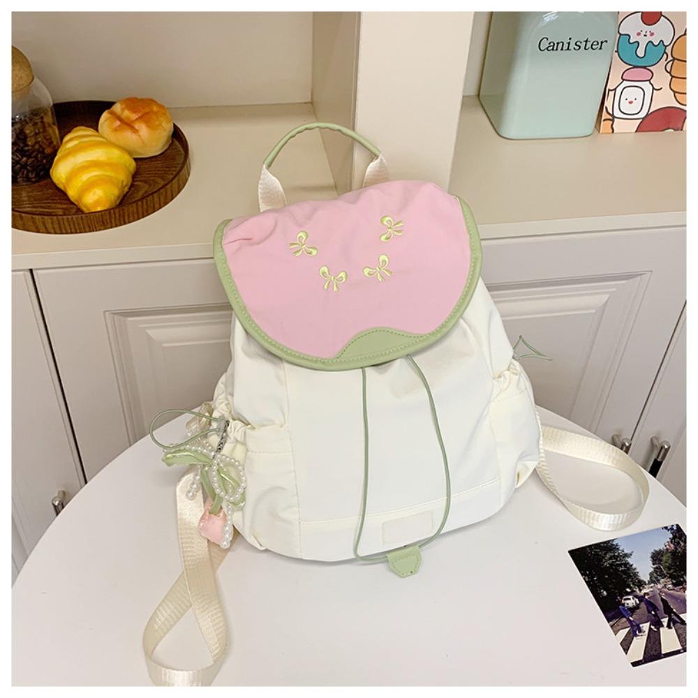 Guava fruit backpack women's new contrasting dopamine cute school bag casual fashion large capacity backpack