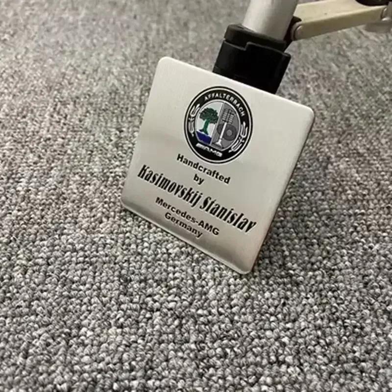 Car Engine Sticker AFFALTERBACH Nameplate Label Emblem Sticker For Mercedes Benz AMG Maybach W205 W213 W166 W177 W463 W464 CLA HL6