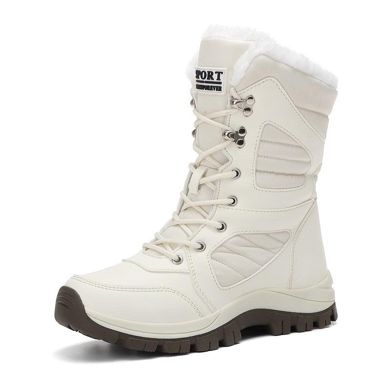 Winter Cotton Shoes Long Boots Outdoor Women's Velvet Thickened Warm Snow Boots Women's Shoes
