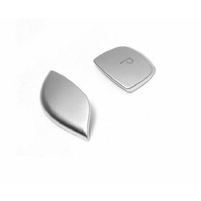 For Cadillac CT6/CT5/XT6/XT5/XT4 2020 Silver Console Gear Shift Knob Cover 2pcs