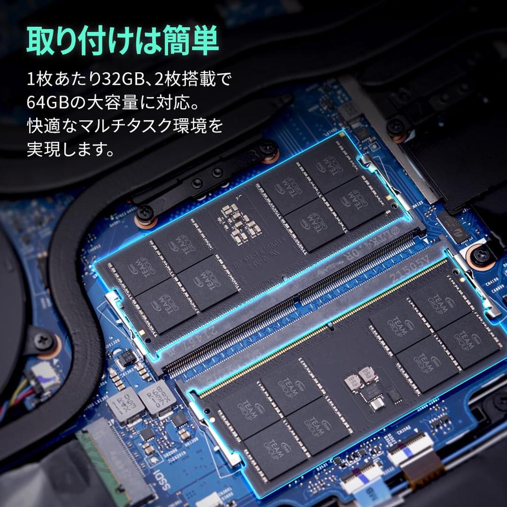 TEAMGROUP (formerly Team) DDR5 5600MHz 32GB (2 x 16GB) SODIMM PC5-44800 CL46 1.1V JEDEC Compliant ELITE Series Laptop Memory [TEAM Japan Official Prod