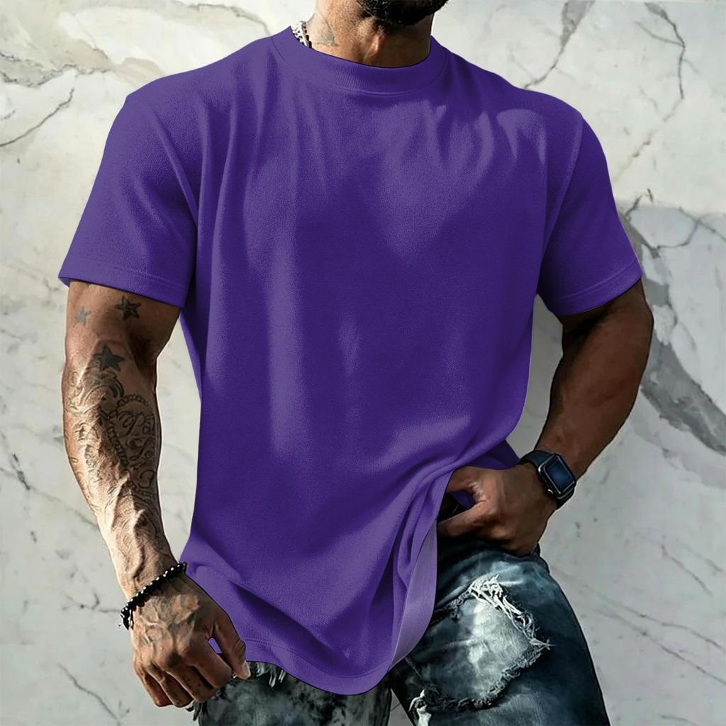 Men's Vintage Short Sleeve T Shirt Loose Fit Breathable Summer Sports Streetwear Casual Everyday Basic Top