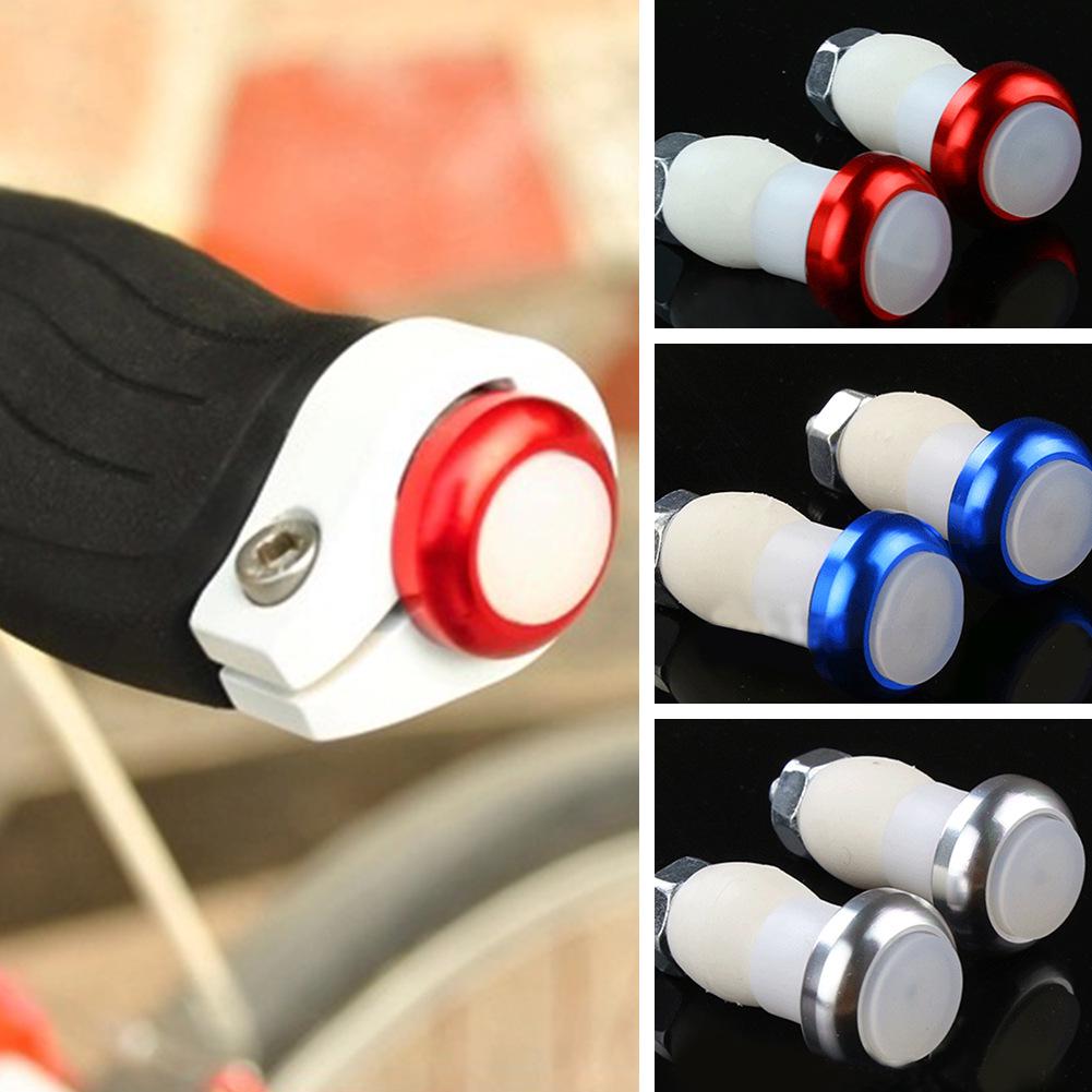 1 Pereche Semnalizator Siguranță Bicicletă Ciclism Capăt Ghidon Dop Lumină LED Roșie Lampă Magnetică Ghidon XR-Hot