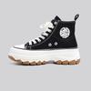 Popular platform canvas shoes women's 2025 new casual shoes muffin women's shoes heightening versatile sports little white board shoes