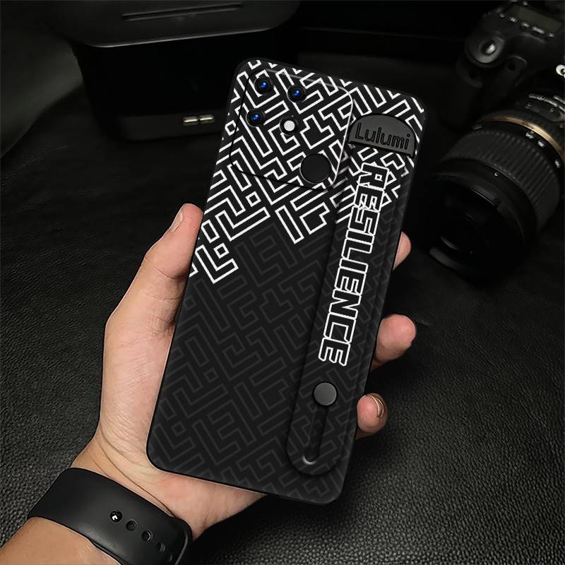 Anti-knock Anti-dust Phone Case For OPPO Realme Narzo 50A Plain color Commerce Kickstand Fashion Design Protective