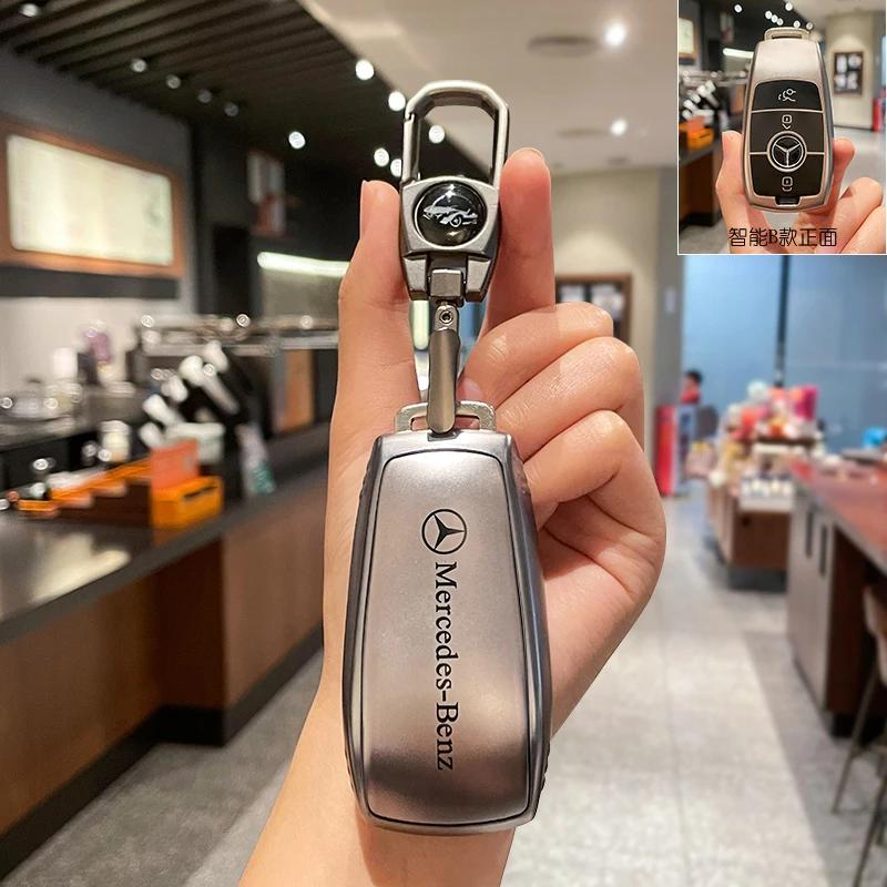 ULA5 Car Remote Key Case Cover Fob for Mercedes Benz A B G R Class GLA GLK W176 W204 W251 W463 Accessories Key Chains