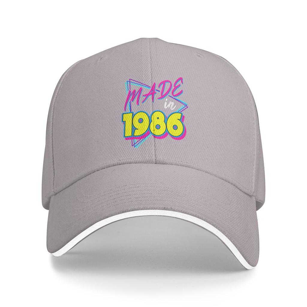 Made In 1986 40th Birthday Retro 40 Years Old 80s Vintage Sun Baseball Cap Spring Men Hip Hop Hats Outdoor Sports Baseball Caps