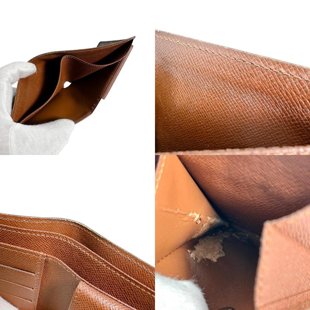 Louis Vuitton Monogram Portefeiulle Marco Wallet Monogram Canvas Brown M61675 Used