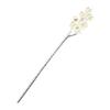 Miaomyao Hairpin Kanzashi Single Stick Hair Accessory Pearl Antique Flower Cherry Blossom Silver for Yukata Kimono Formal Wear