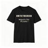 Lässiges Mode-T-Shirt Unbeschränkt Welche Pläne Hast Du? T-Shirt T-Shirt Mit Strukturiertem Muster Minimalistischer Lebensstil Party-Shirt