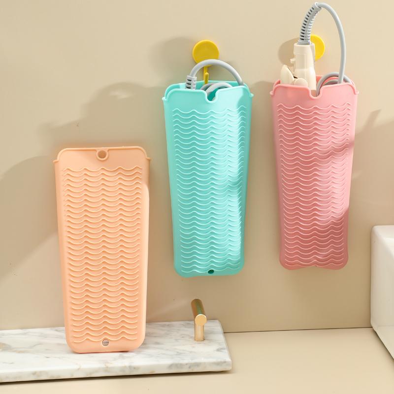 1pcs Multi-functional Silicone Heat Protecting Pad Curling Iron Set Hair Straightener Storage Bag Anti Hot Bag Portable Beauty T