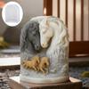 Relief Candle Mold Delicate Double Horse Head Mold Horse Candle Mold Multi Functional For Soap Making New Year Gift Handmade