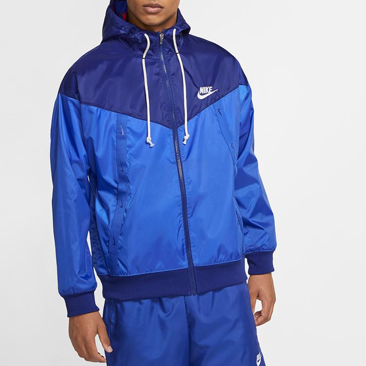Nike Sportswear Windrunner Hooded Jacket Men Outerwear Deep-Royal-Blue CU4514-455