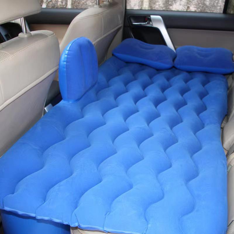 Car Inflatable Rear Seat Travel Mattress - Sleeping Pad Air Cushion for Sedans Air Mattress with Footrest