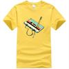 80s Cassette Tape Pencil 1980s Retro Vintage Throwback Music TShirt Men Clothing Vintage T Shirt Camisetas