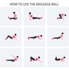 6,3 cm Tragbares Massagegerät Massage Lacrosse Bälle für Myofasziale Entspannung Triggerpunkt Muskelknoten Bein Nacken Arm Muskelentspannung