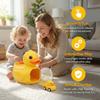 Cartoon Design Yellow Duck Launching Toy Early Education Ejection Toy Car  Educational Play