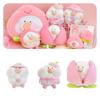Peach Toby Plush Toy Stuffed Doll Pillow Out Storage Messenger Bag Girls Gift